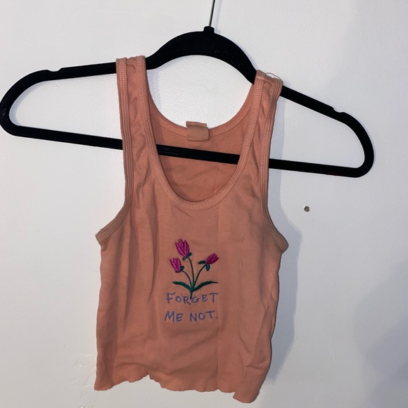 Pink tank crop top from Urban Outfitters - Picture 1 of 2